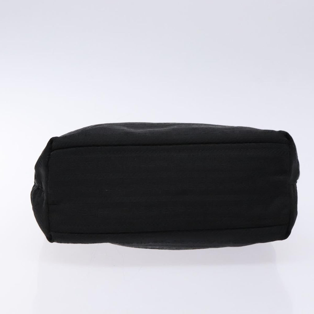 Prada Vintage Zip Handbag Tessuto Black Nylon Handbag (Pre-Owned)