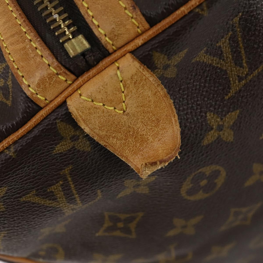 Louis Vuitton Sac Souple Handbag Monogram Canvas Brown Canvas Travel Bag Bag (Pre-Owned)
