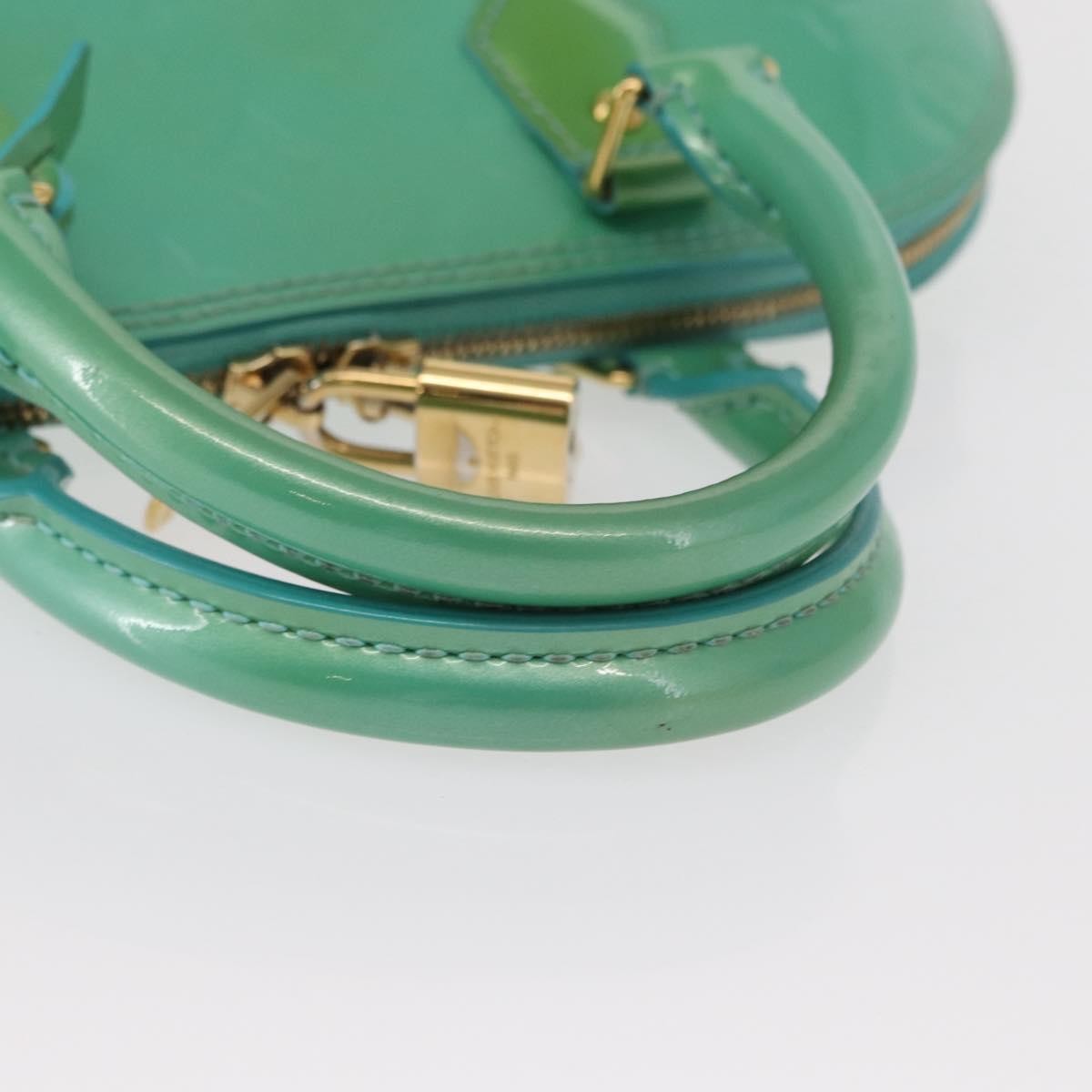 Louis Vuitton Alma Handbag Patent Leather Blue Patent_Leather Handbag (Pre-Owned)
