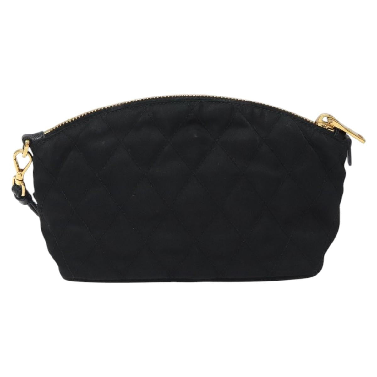 Prada Vintage Pouch Tessuto Gold Nylon Clutche & Pouche Bag (Pre-Owned)