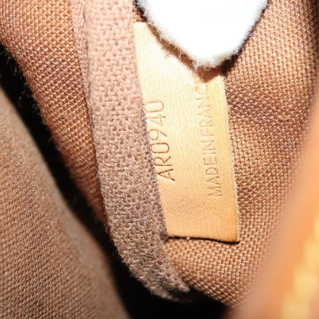 Louis Vuitton Saumur Handbag Monogram Canvas Brown Canvas Shoulder Bag Bag (Pre-Owned)