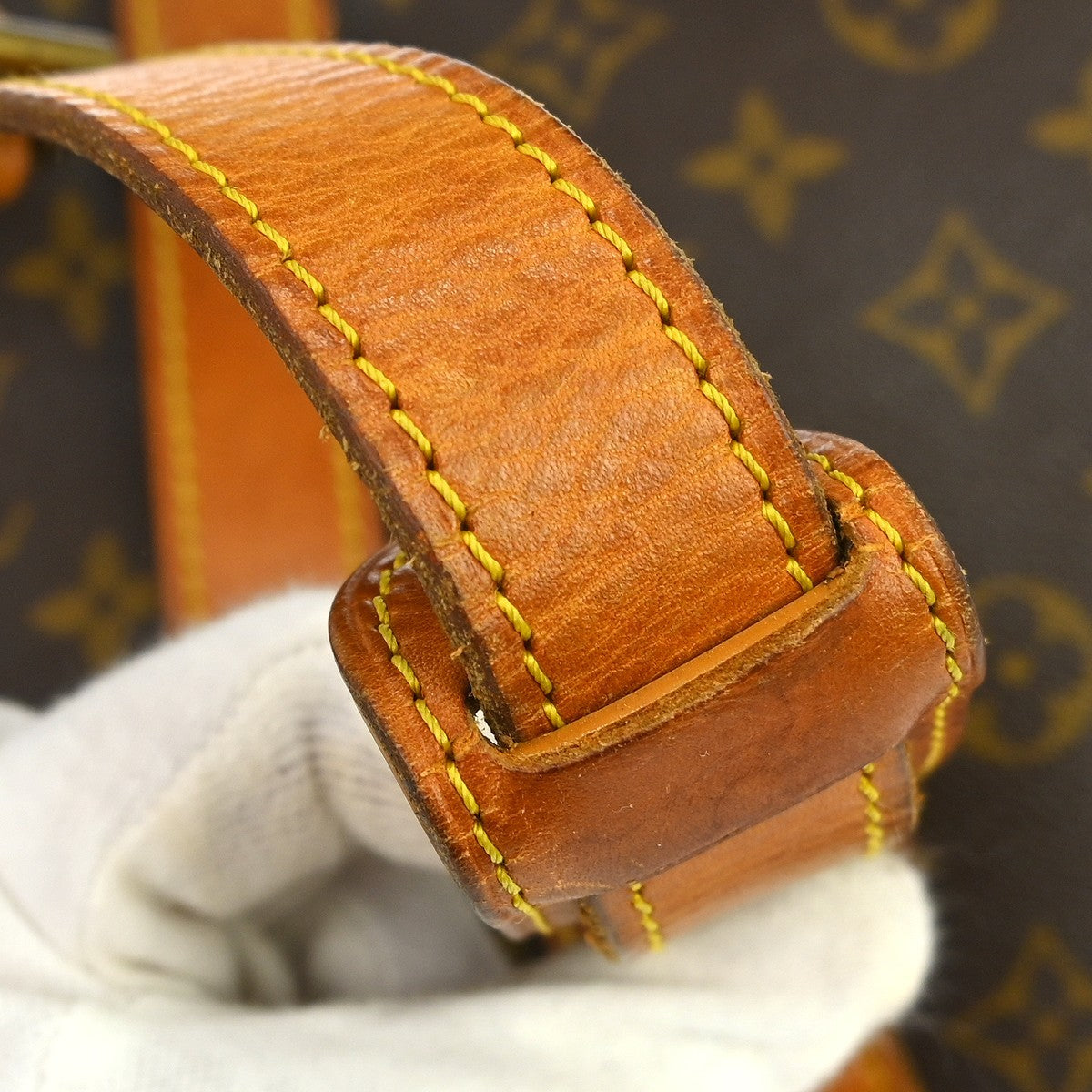 Louis Vuitton Saumur Handbag Monogram Canvas Brown Canvas Shoulder Bag Bag (Pre-Owned)