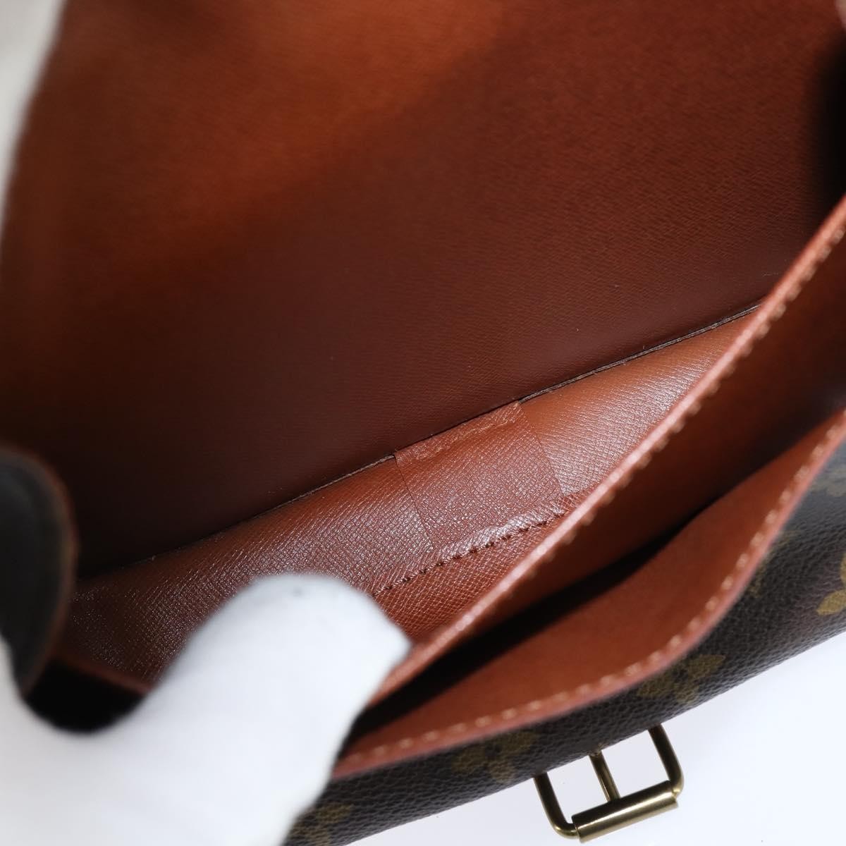 Louis Vuitton Cartouchiere Handbag Monogram Canvas Brown Canvas Shoulder Bag Bag (Pre-Owned)