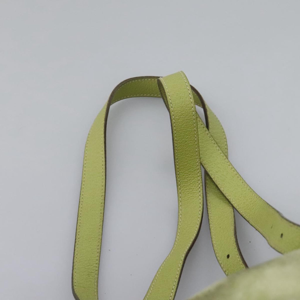 Gucci Gucci Bamboo Backpack Daim Green Suede Backpack Bag (Pre-Owned)
