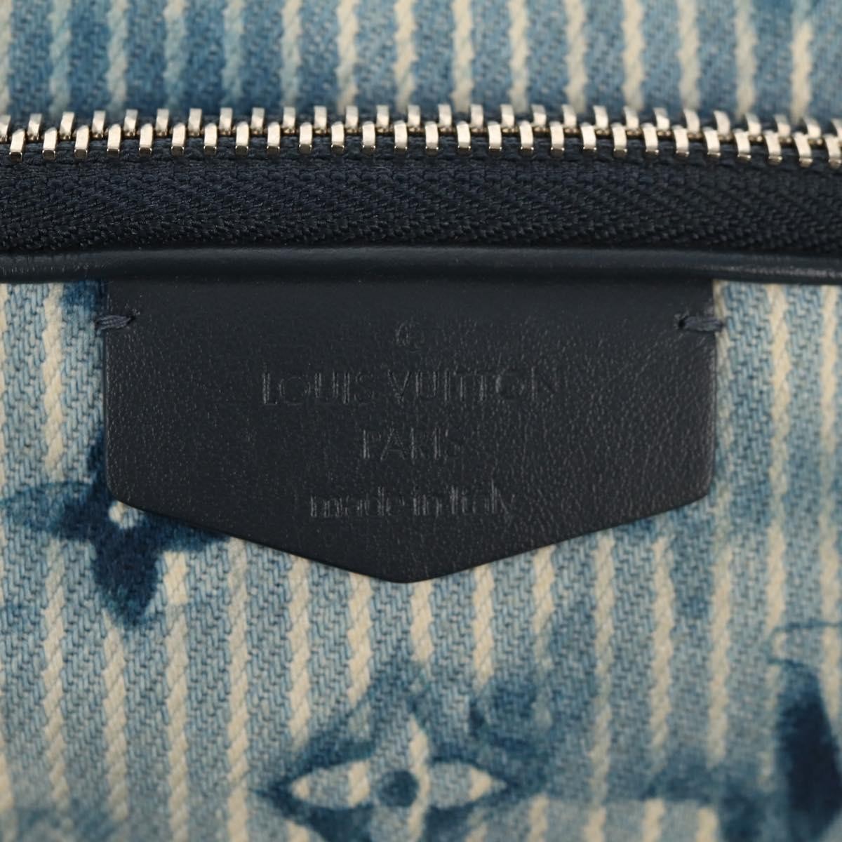 Louis Vuitton Outdoor Pouch Limited Edition Monogram Watercolor Stripes Denim Blue Canvas Clutche & Pouche Bag (Pre-Owned)
