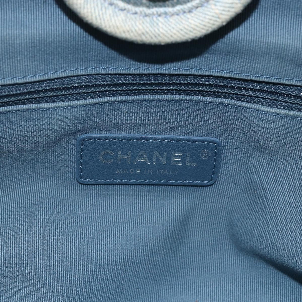 Chanel Deauville Nm Tote Denim Blue Denim_Jeans Tote Bag Bag (Pre-Owned)