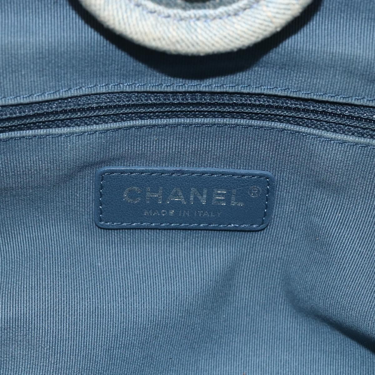 Chanel Deauville Nm Tote Denim Blue Denim_Jeans Tote Bag Bag (Pre-Owned)