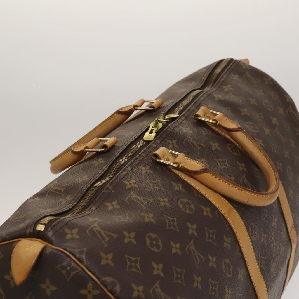 Louis Vuitton Keepall Bag Monogram Canvas Brown Canvas Travel Bag Bag (Pre-Owned)