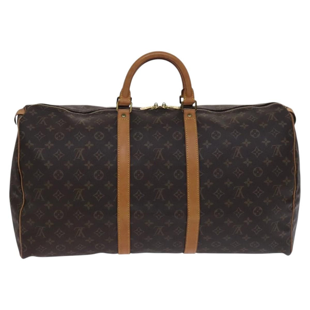 Louis Vuitton Keepall Bag Monogram Canvas Brown Canvas Travel Bag Bag (Pre-Owned)