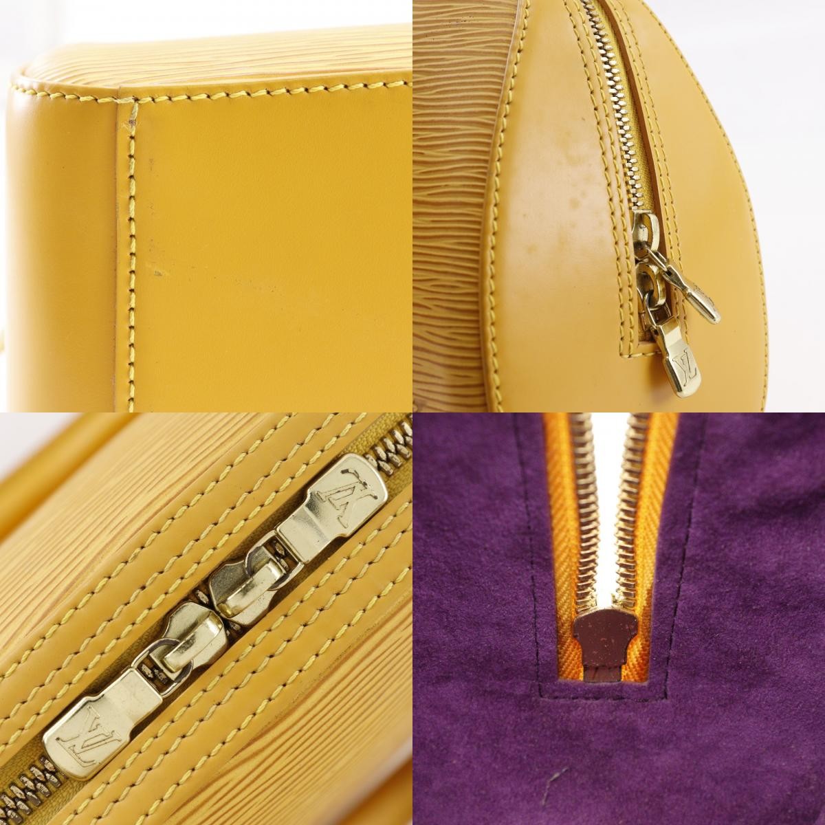 Louis Vuitton Jasmin Bag Epi Leather Yellow Leather Handbag (Pre-Owned)