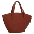 Louis Vuitton Saint Jacques Handbag Epi Leather Brown Leather Handbag (Pre-Owned)