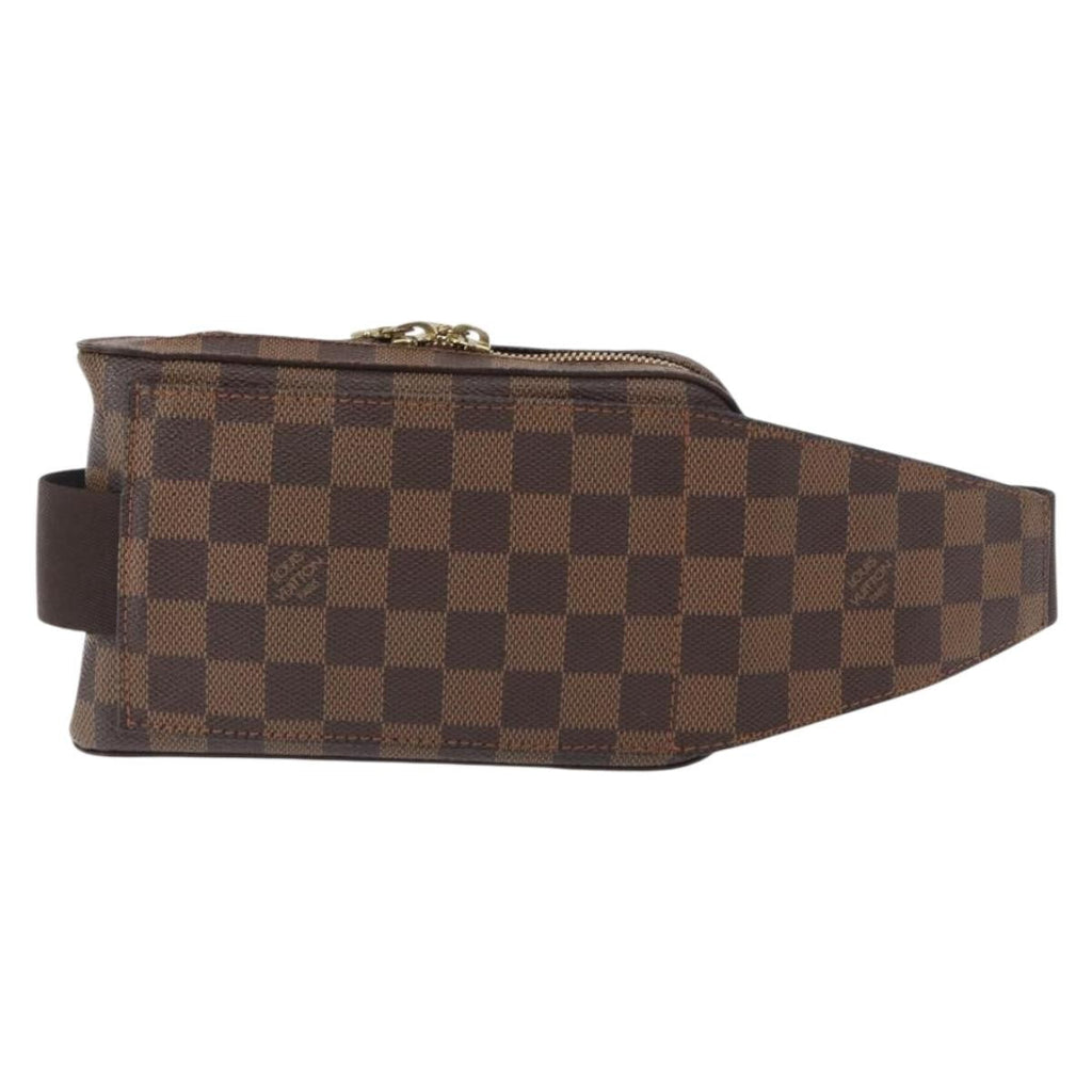Louis Vuitton Geronimos Waist Bag Damier Brown Canvas Shoulder Bag Bag (Pre-Owned)