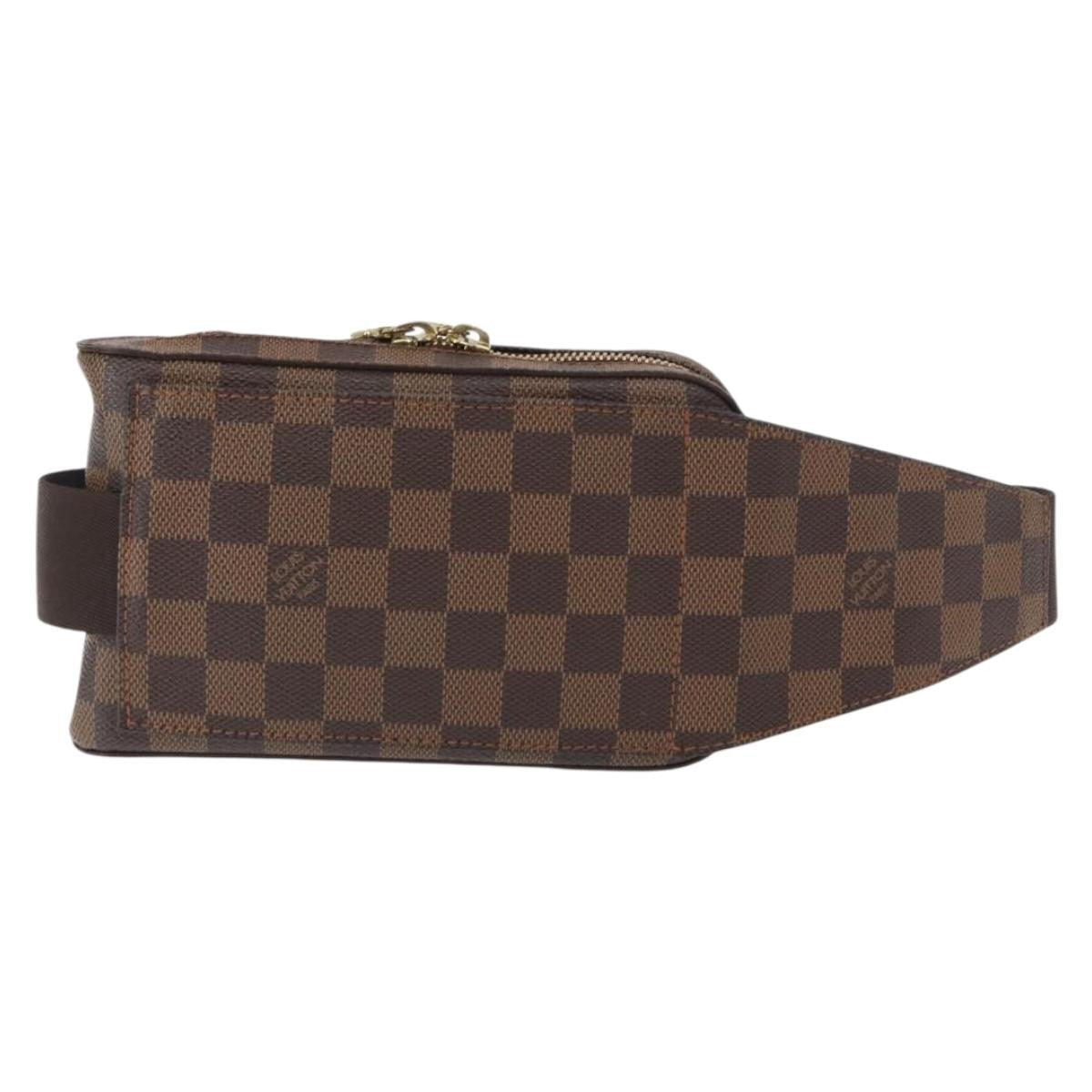 Louis Vuitton Geronimos Waist Bag Damier Brown Canvas Shoulder Bag Bag (Pre-Owned)