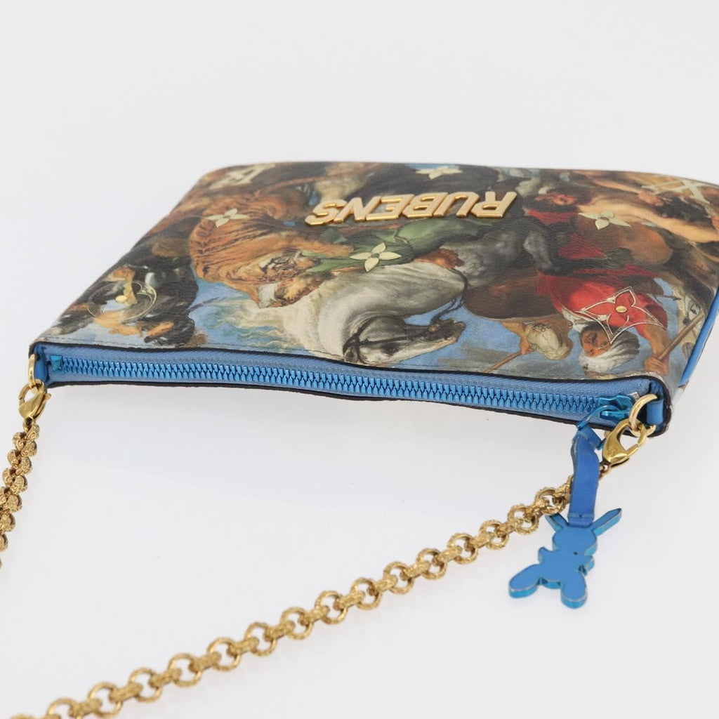 Louis Vuitton Pochette Clutch Limited Edition Jeff Koons Monet Print Canvas Multicolour Canvas Clutche & Pouche Bag (Pre-Owned)