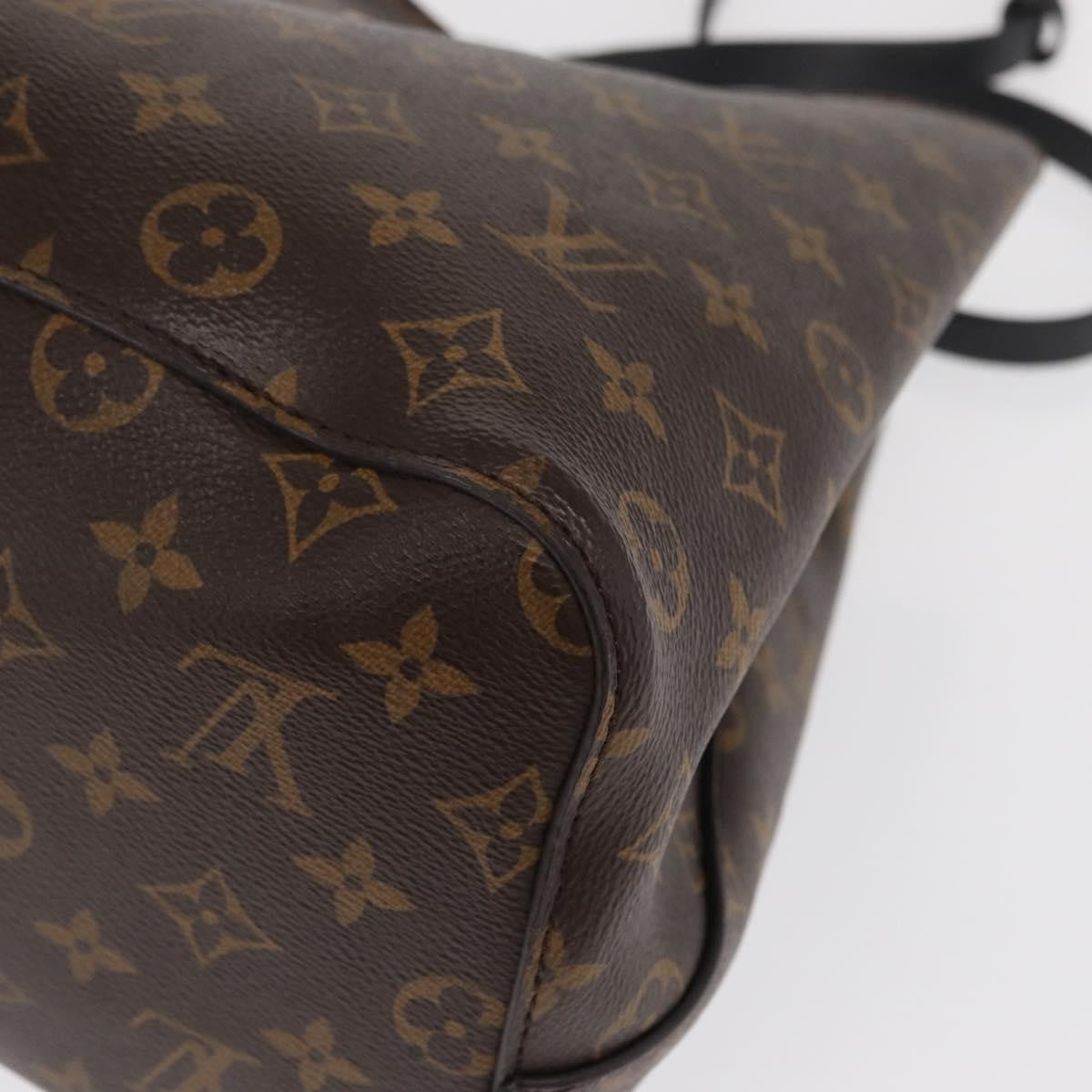 Louis Vuitton Neonoe Handbag Monogram Canvas Black Canvas Shoulder Bag Bag (Pre-Owned)