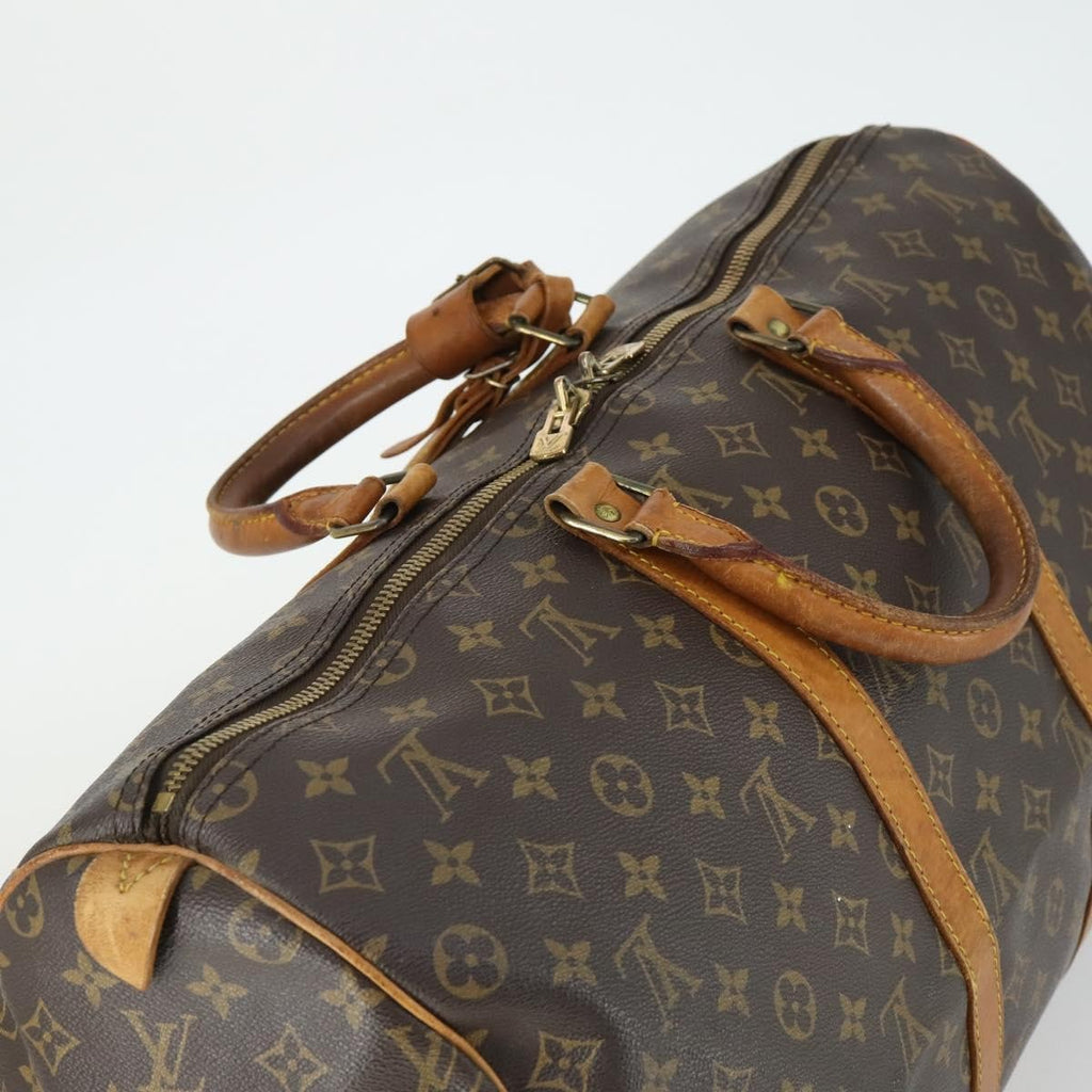 Louis Vuitton Keepall Bag Monogram Canvas Brown Canvas Travel Bag Bag (Pre-Owned)