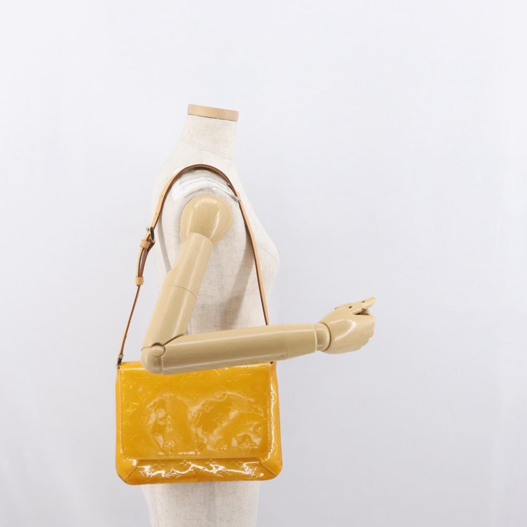 Louis Vuitton Thompson Street Handbag Monogram Vernis Yellow Patent_Leather Shoulder Bag Bag (Pre-Owned)