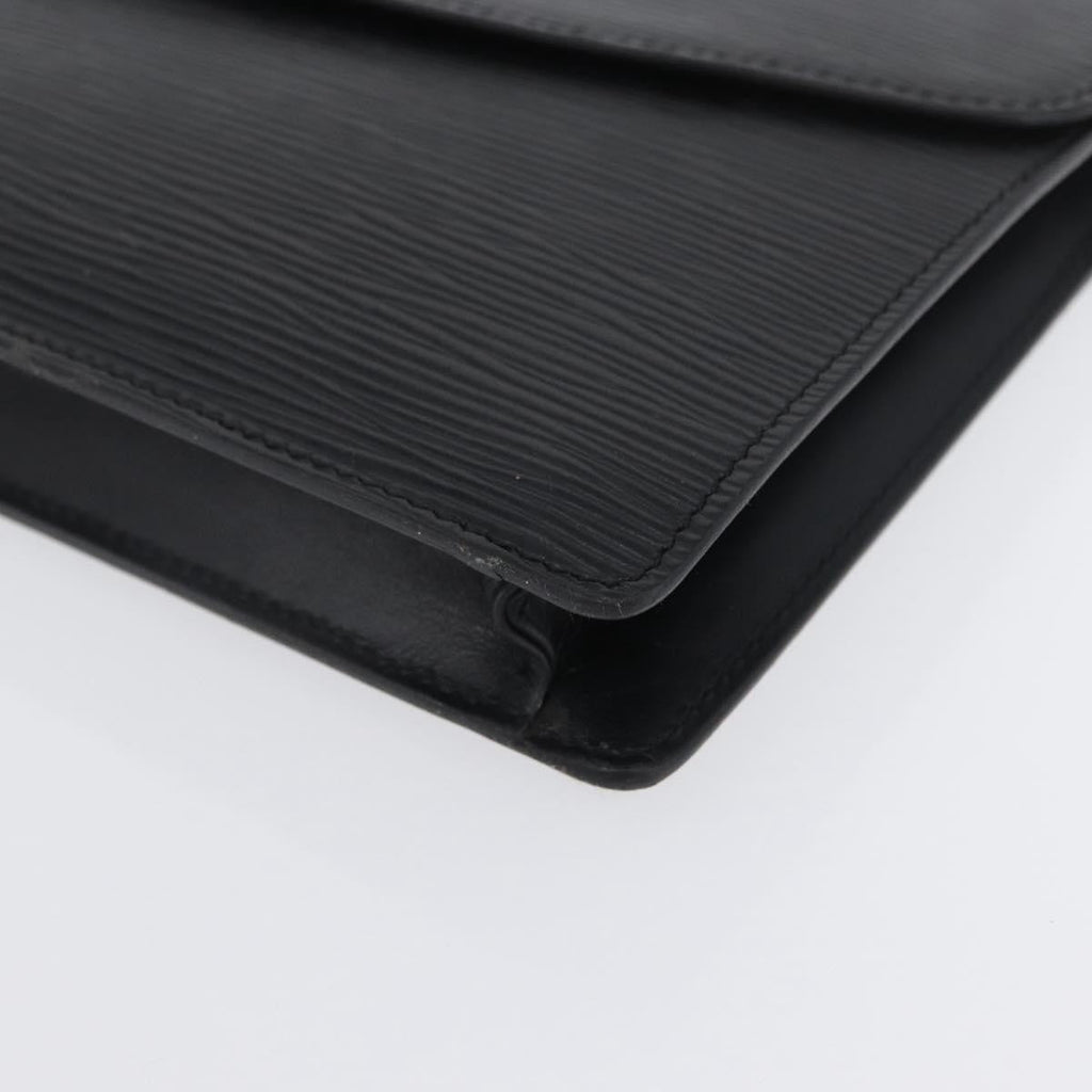 Louis Vuitton Vintage Montaigne Clutch Epi Leather Black Leather Clutche & Pouche Bag (Pre-Owned)