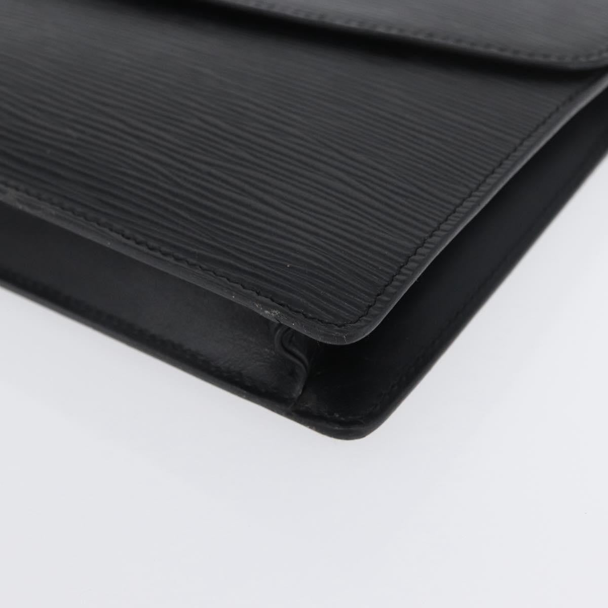 Louis Vuitton Vintage Montaigne Clutch Epi Leather Black Leather Clutche & Pouche Bag (Pre-Owned)