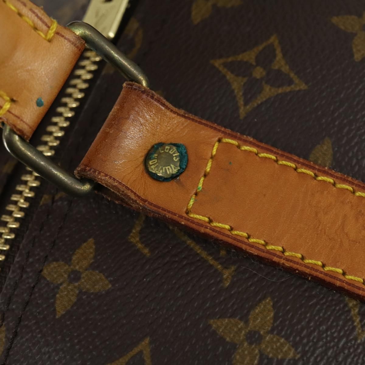 Louis Vuitton Keepall Bag Monogram Canvas Brown Canvas Travel Bag Bag (Pre-Owned)