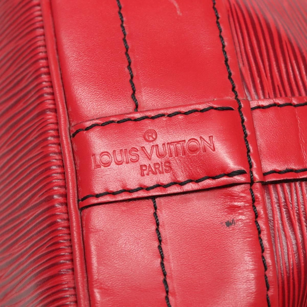 Louis Vuitton Noe Handbag Epi Leather Red Leather Bag (Pre-Owned)