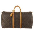 Louis Vuitton Keepall Bag Monogram Canvas Brown Canvas Travel Bag Bag (Pre-Owned)