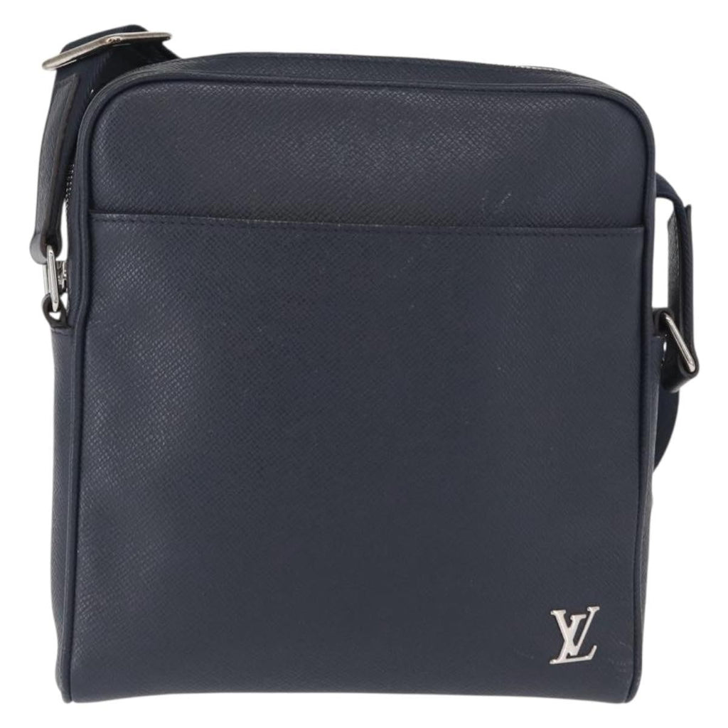 Louis Vuitton Alex Messenger Bag Taiga Leather Navy Leather Shoulder Bag Bag (Pre-Owned)