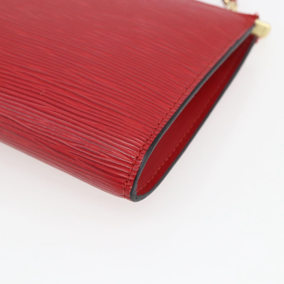 Louis Vuitton Pochette Accessoires Epi Leather Red Leather Clutche & Pouche Bag (Pre-Owned)