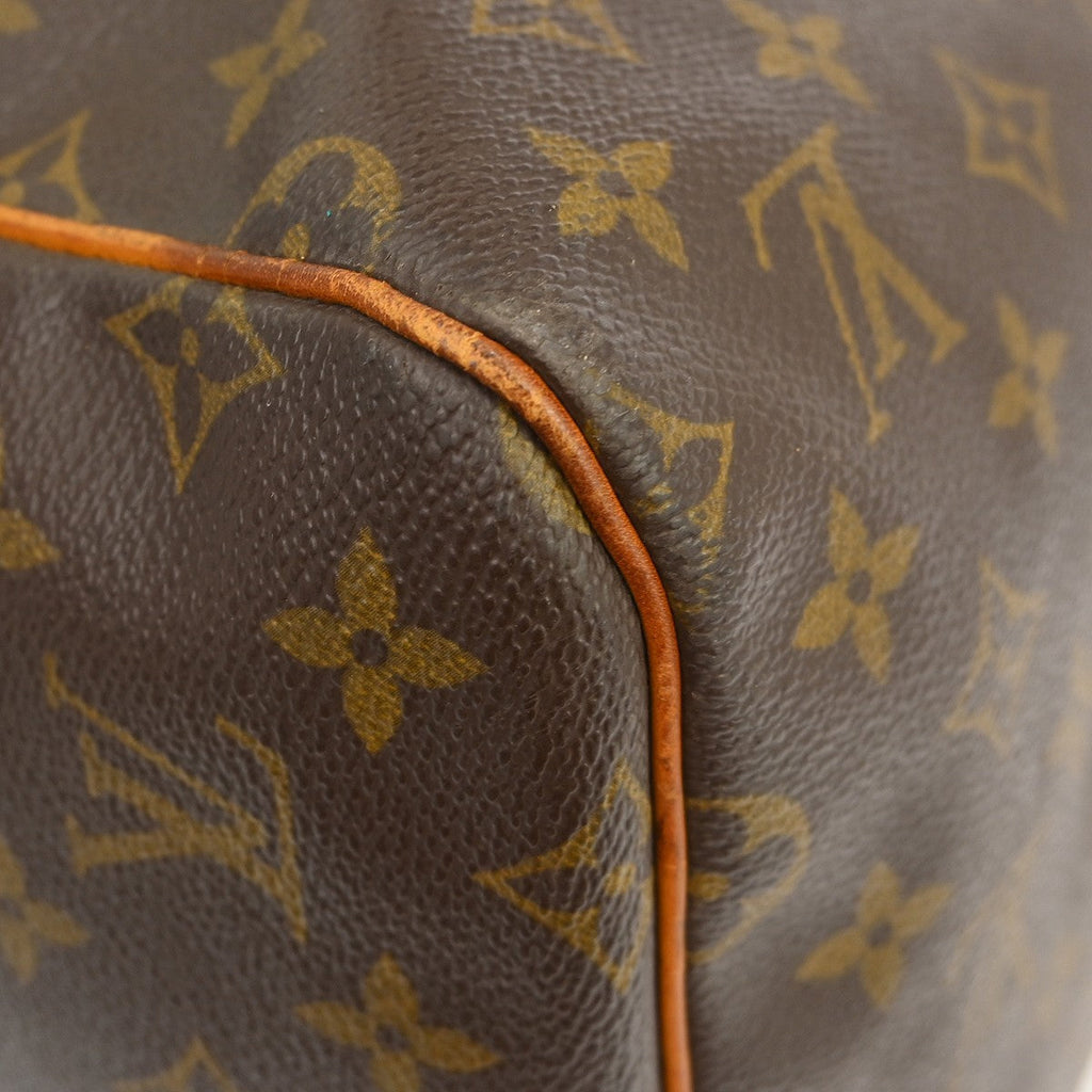 Louis Vuitton Keepall Bag Monogram Canvas Brown Canvas Travel Bag Bag (Pre-Owned)