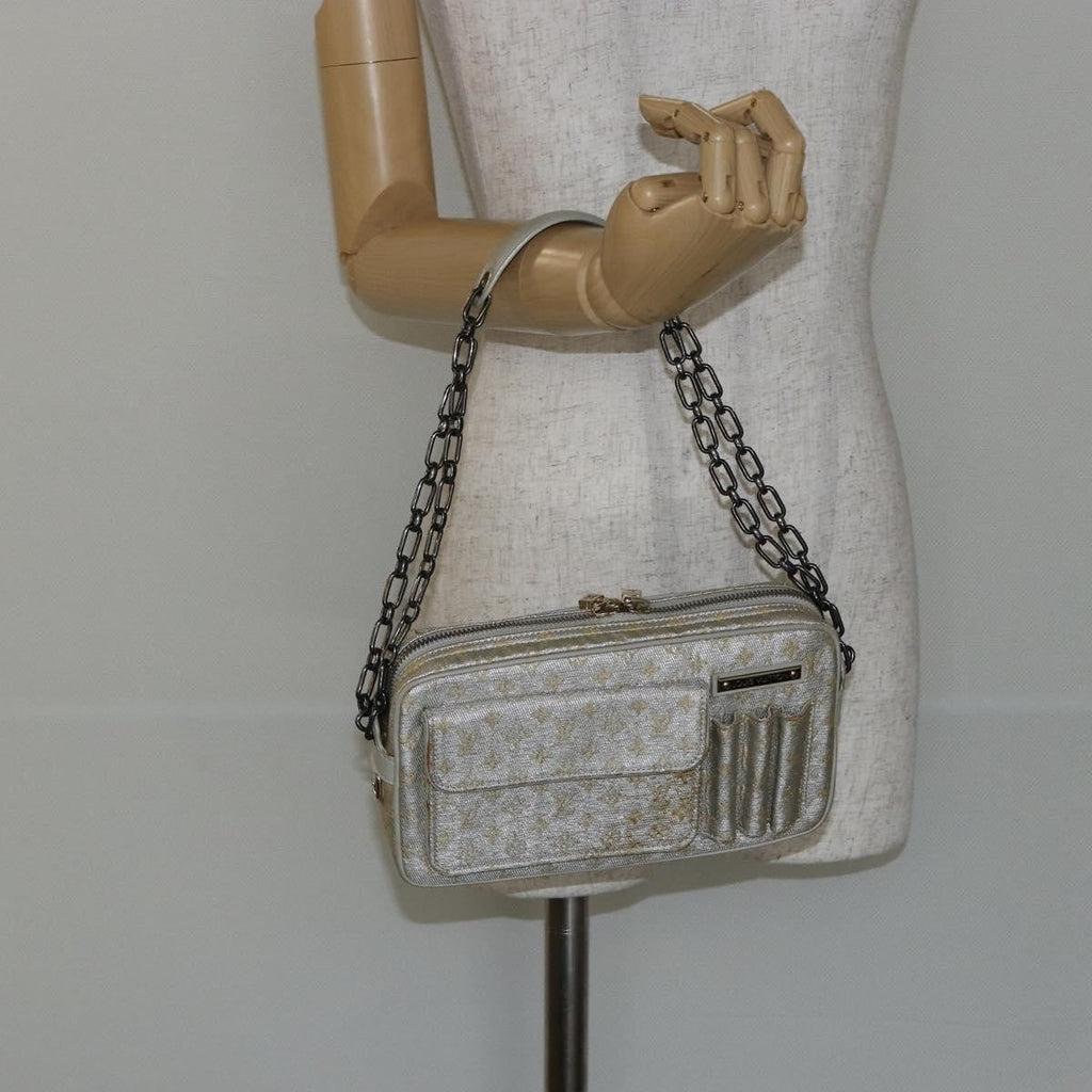 Louis Vuitton Mckenna Shoulder Bag Mini Lin Gold Canvas Bag (Pre-Owned)