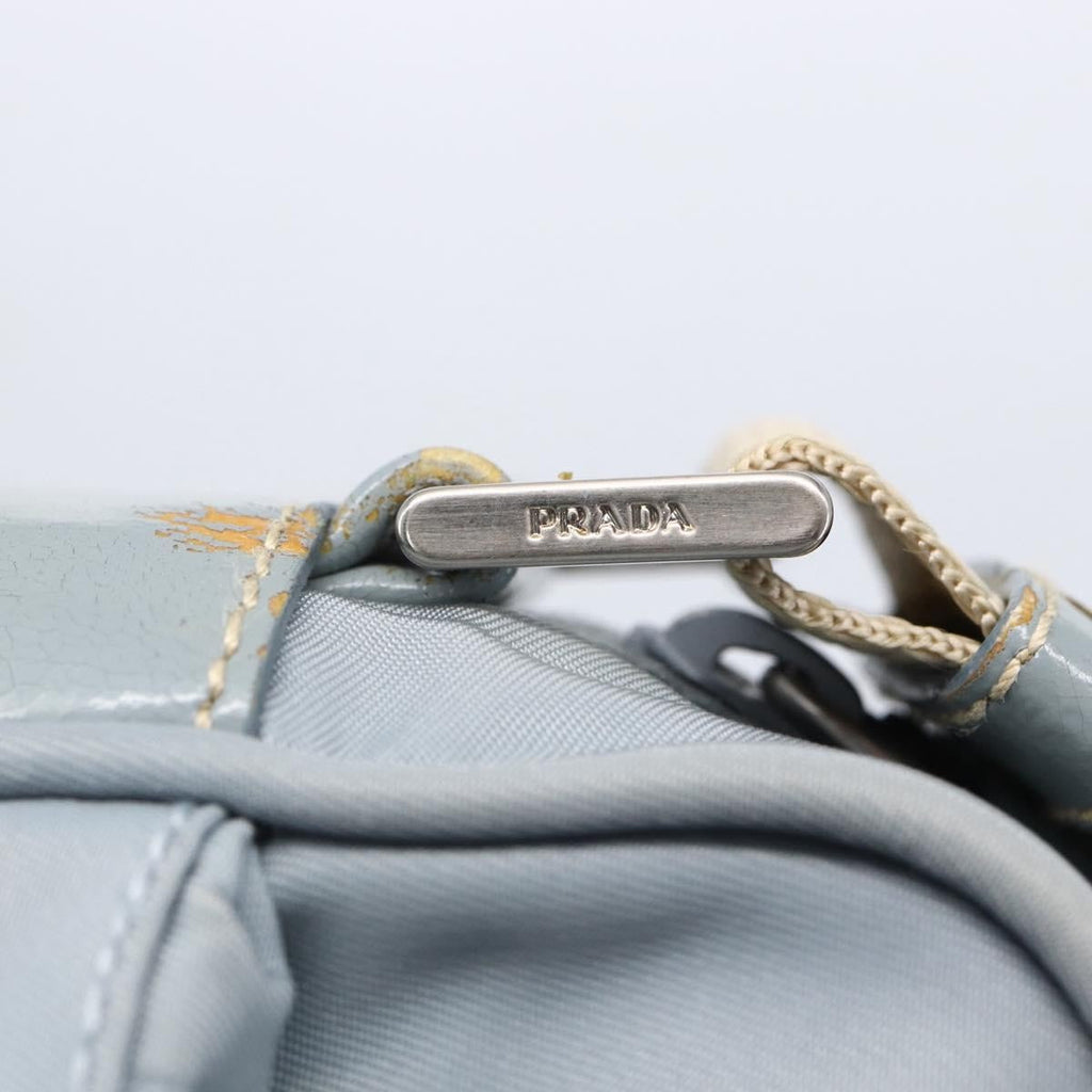 Prada Front Pocket Camera Bag Tessuto Blue Nylon Shoulder Bag Bag (Pre-Owned)