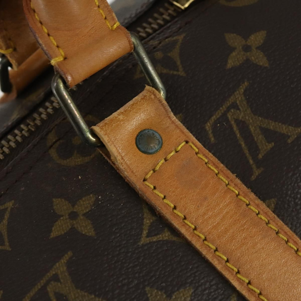 Louis Vuitton Keepall Bag Monogram Canvas Brown Canvas Travel Bag Bag (Pre-Owned)