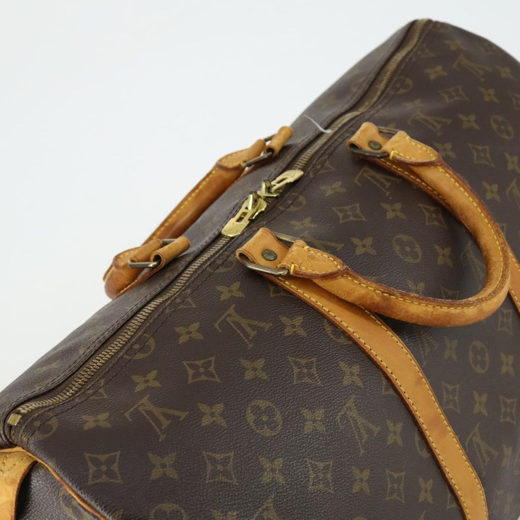 Louis Vuitton Keepall Bag Monogram Canvas Brown Canvas Travel Bag Bag (Pre-Owned)