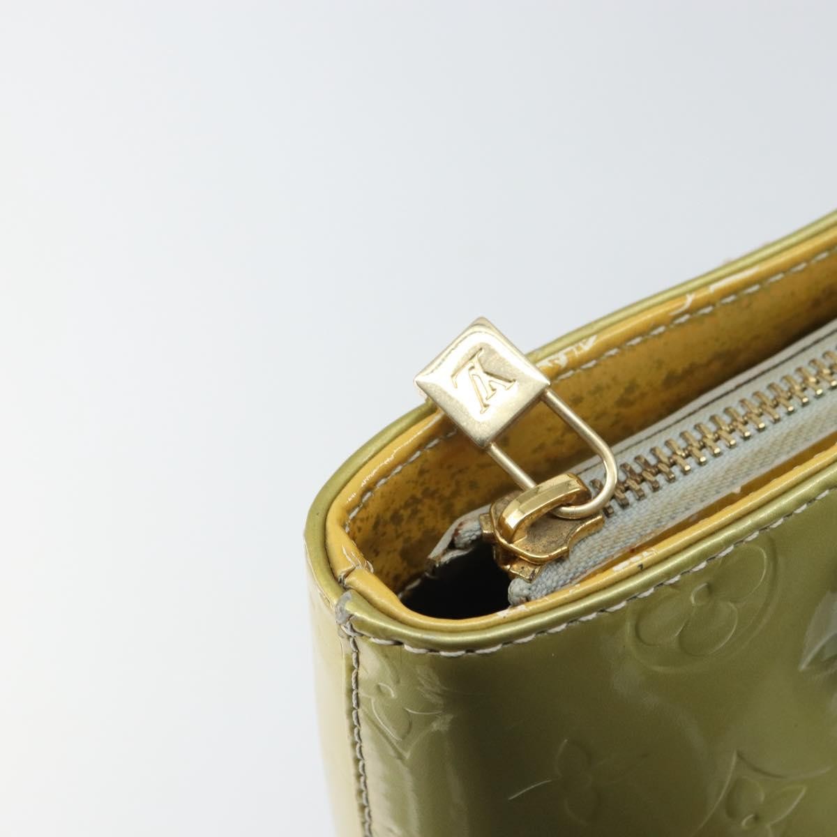 Louis Vuitton Houston Handbag Monogram Vernis Gray Patent_Leather Handbag (Pre-Owned)
