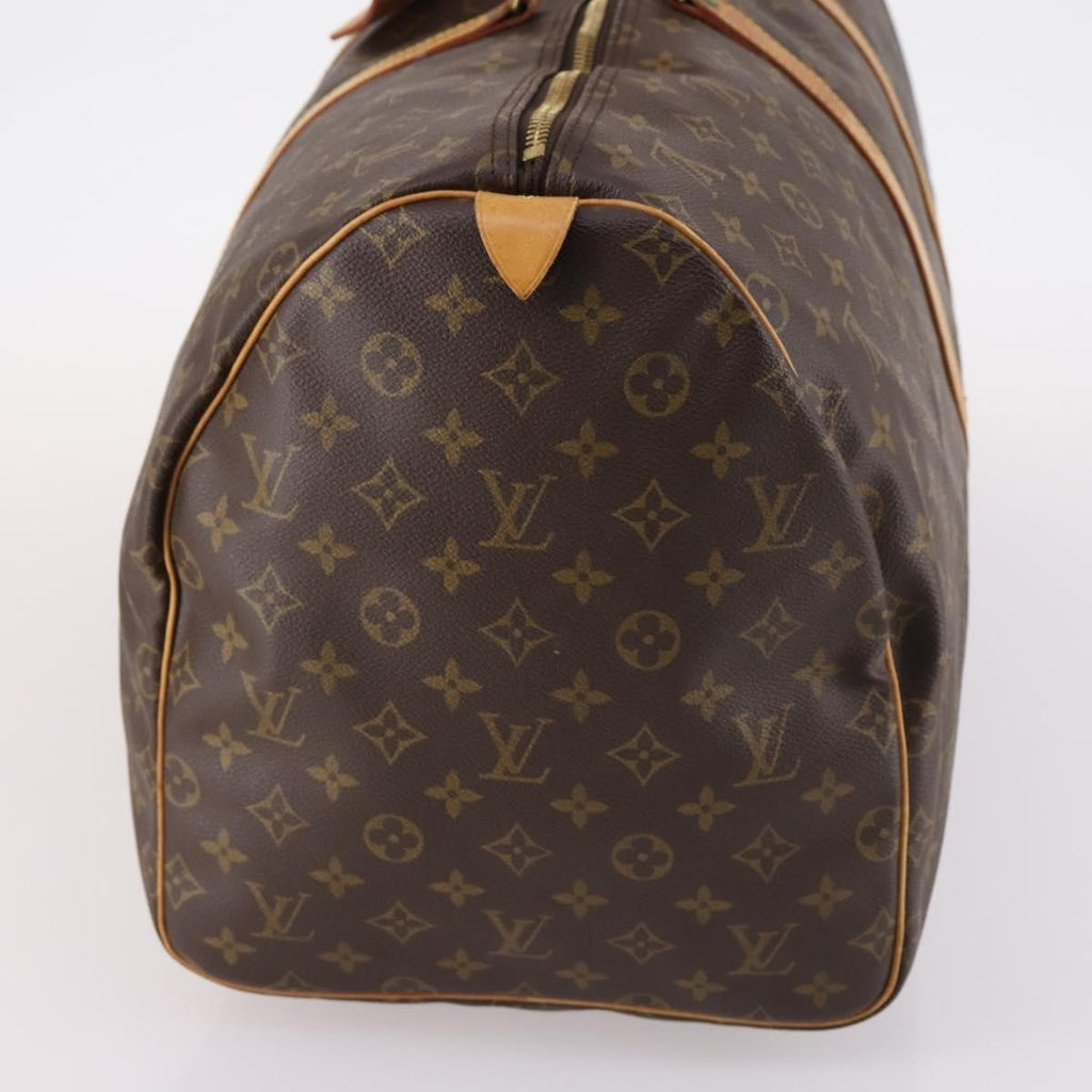Louis Vuitton Keepall Bag Monogram Canvas Brown Canvas Travel Bag Bag (Pre-Owned)