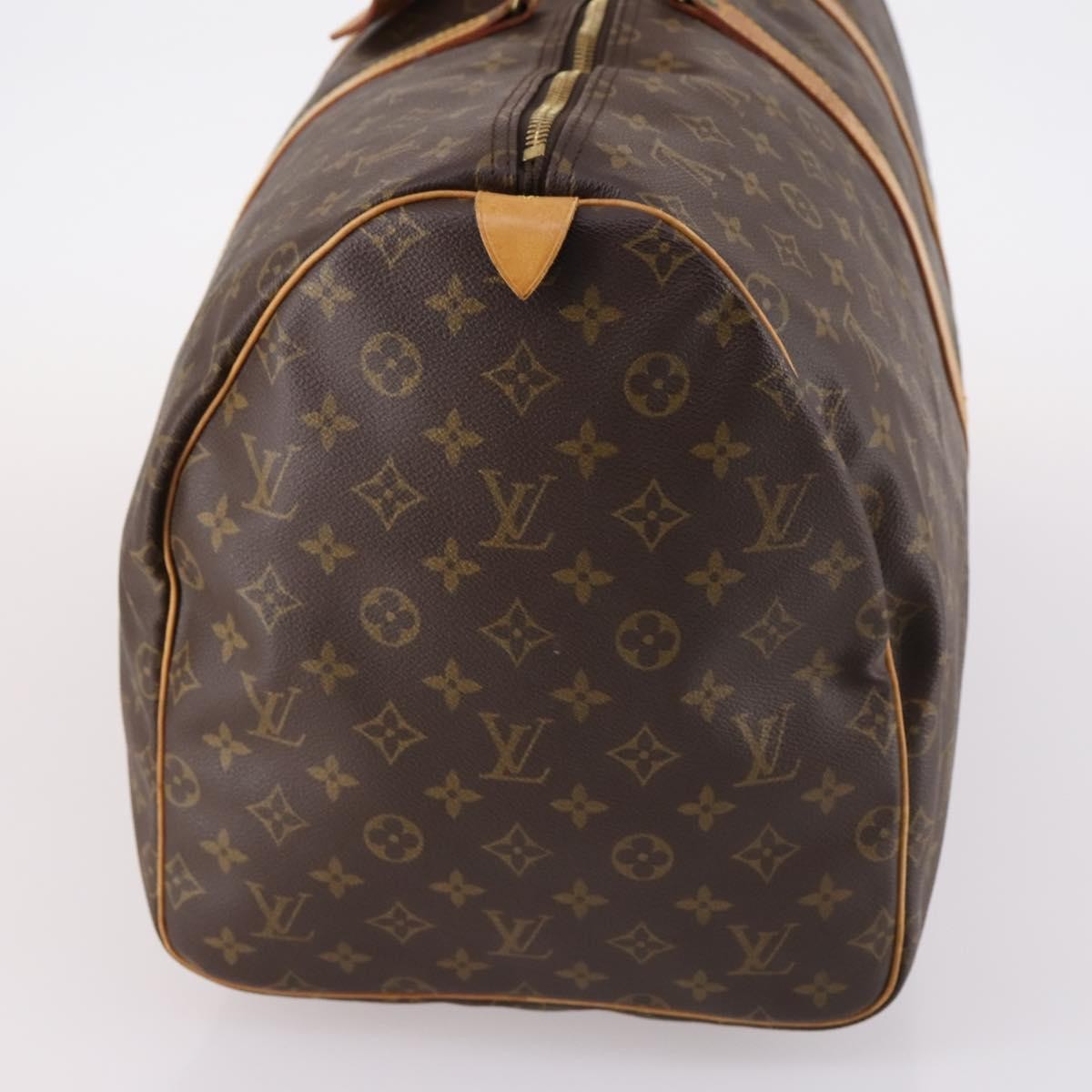 Louis Vuitton Keepall Bag Monogram Canvas Brown Canvas Travel Bag Bag (Pre-Owned)