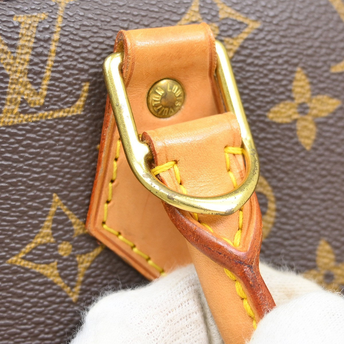 Louis Vuitton Alma Handbag Monogram Canvas Brown Canvas Handbag (Pre-Owned)