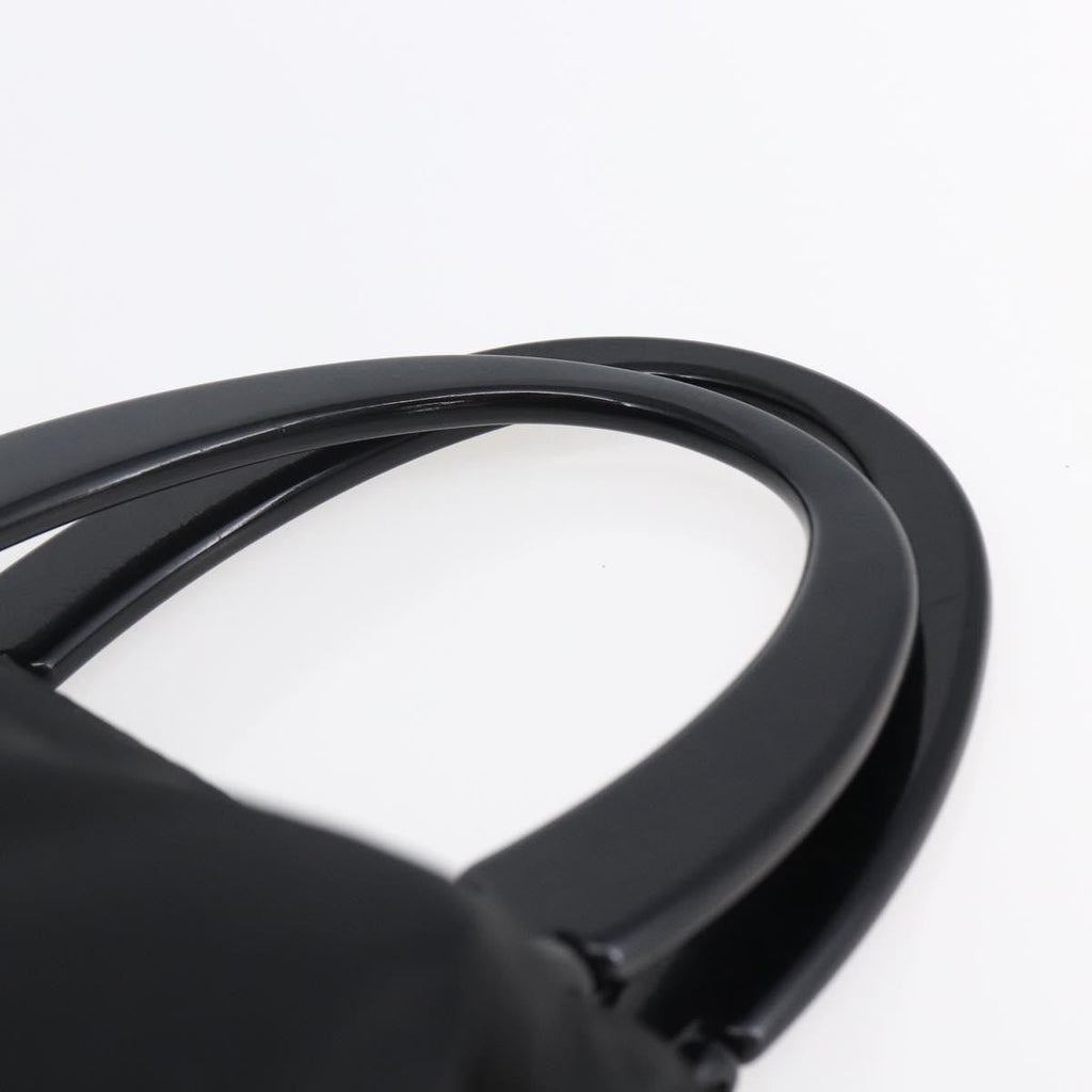Prada Vintage Handbag Tessuto Black Nylon Handbag (Pre-Owned)