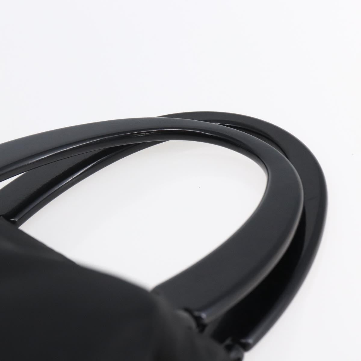 Prada Vintage Handbag Tessuto Black Nylon Handbag (Pre-Owned)