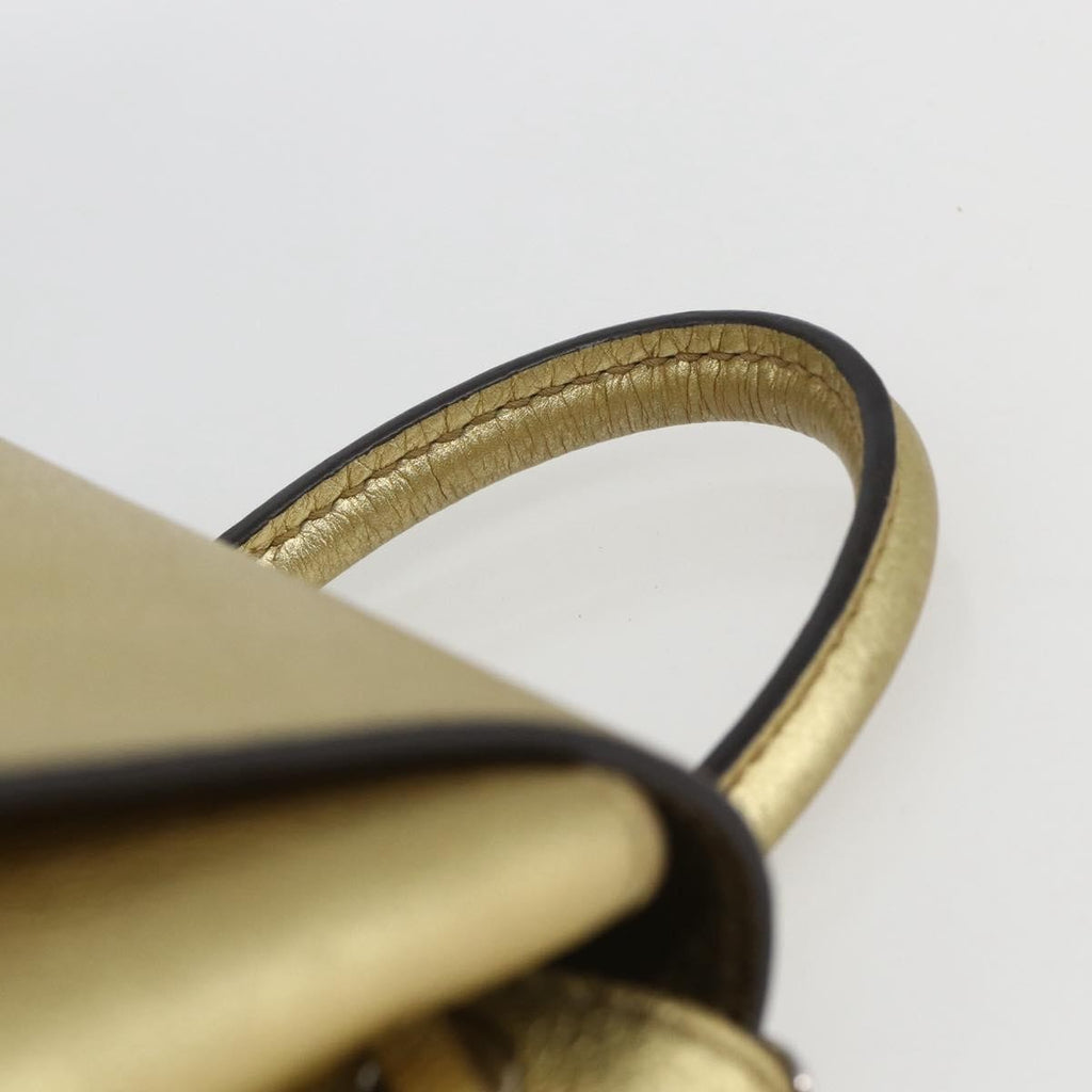 Louis Vuitton Lockme Backpack Leather Gold Leather Backpack Bag (Pre-Owned)