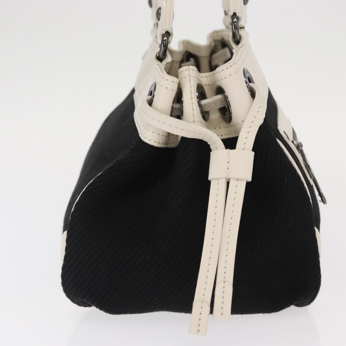Burberry Vintage Handbag Canvas Black Canvas Handbag (Pre-Owned)
