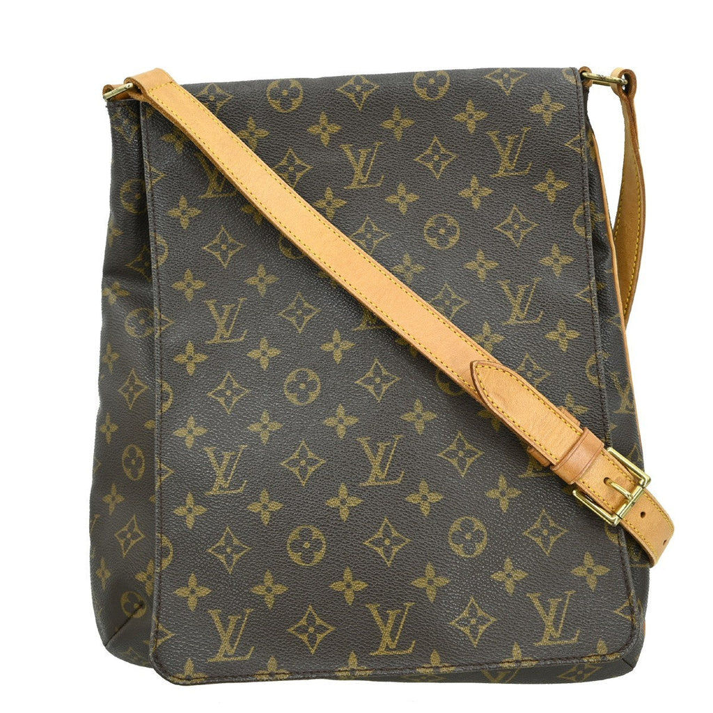 Louis Vuitton Musette Salsa Handbag Monogram Canvas Brown Canvas Shoulder Bag Bag (Pre-Owned)