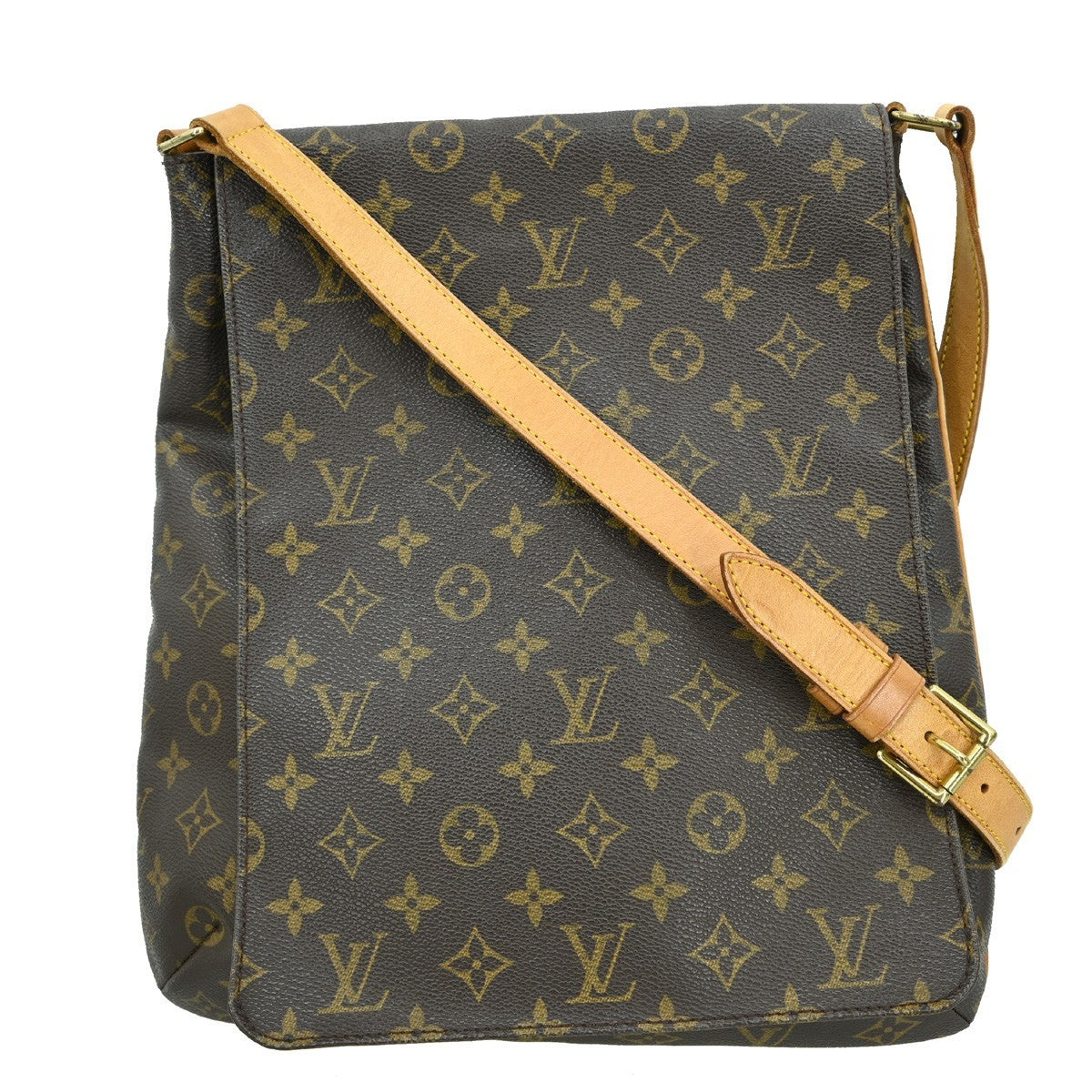 Louis Vuitton Musette Salsa Handbag Monogram Canvas Brown Canvas Shoulder Bag Bag (Pre-Owned)