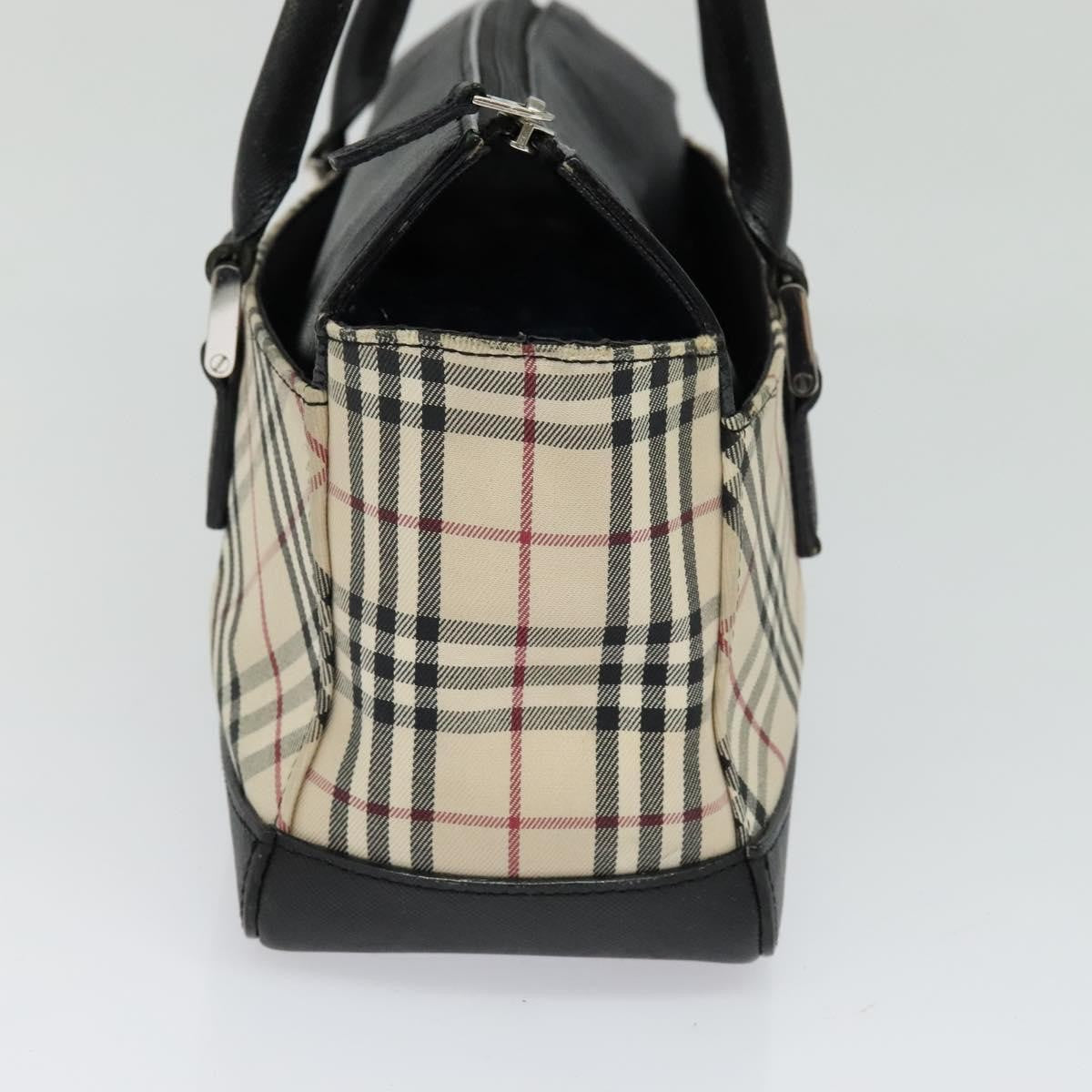 Burberry Nova Check Handbag Nova Check Canvas And Leather Beige Canvas Handbag (Pre-Owned)