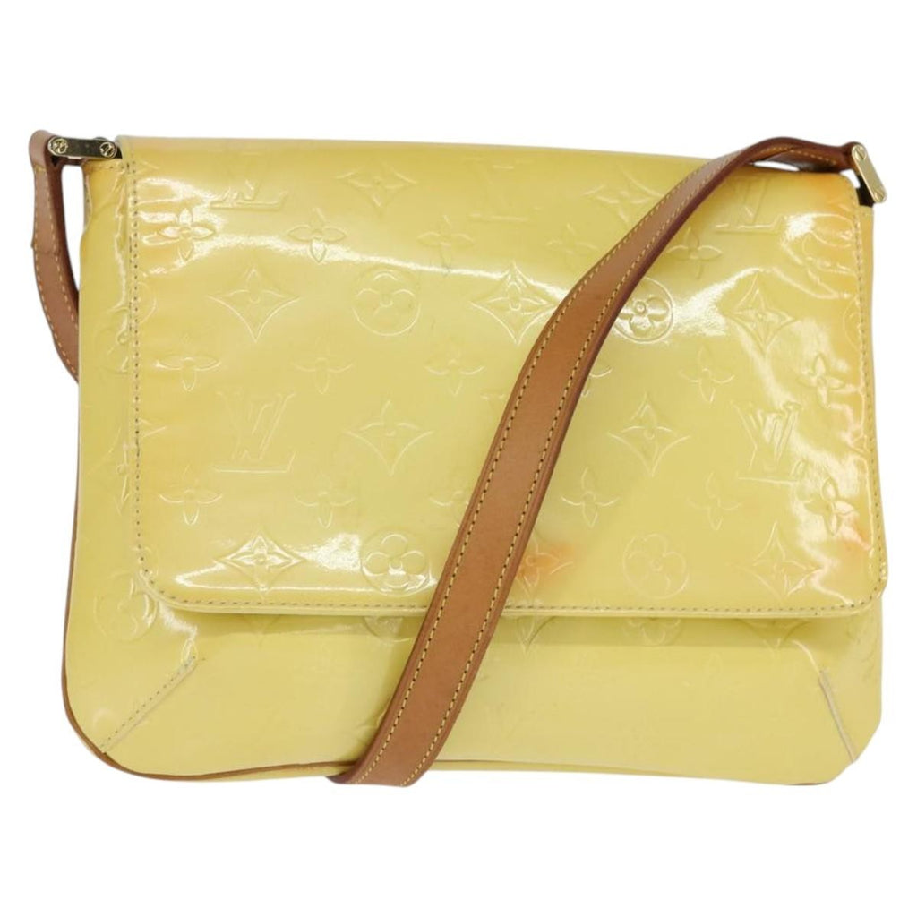 Louis Vuitton Thompson Street Handbag Monogram Vernis Yellow Patent_Leather Shoulder Bag Bag (Pre-Owned)