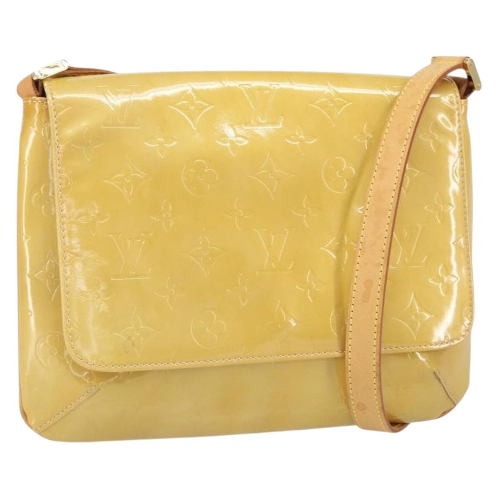 Louis Vuitton Thompson Street Handbag Monogram Vernis Beige Patent_Leather Shoulder Bag Bag (Pre-Owned)