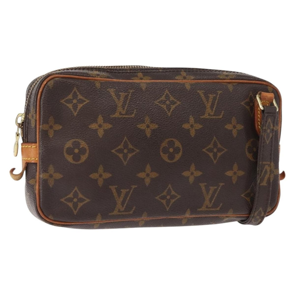 Louis Vuitton Pochette Marly Bandouliere Bag Monogram Canvas Brown Canvas Shoulder Bag Bag (Pre-Owned)