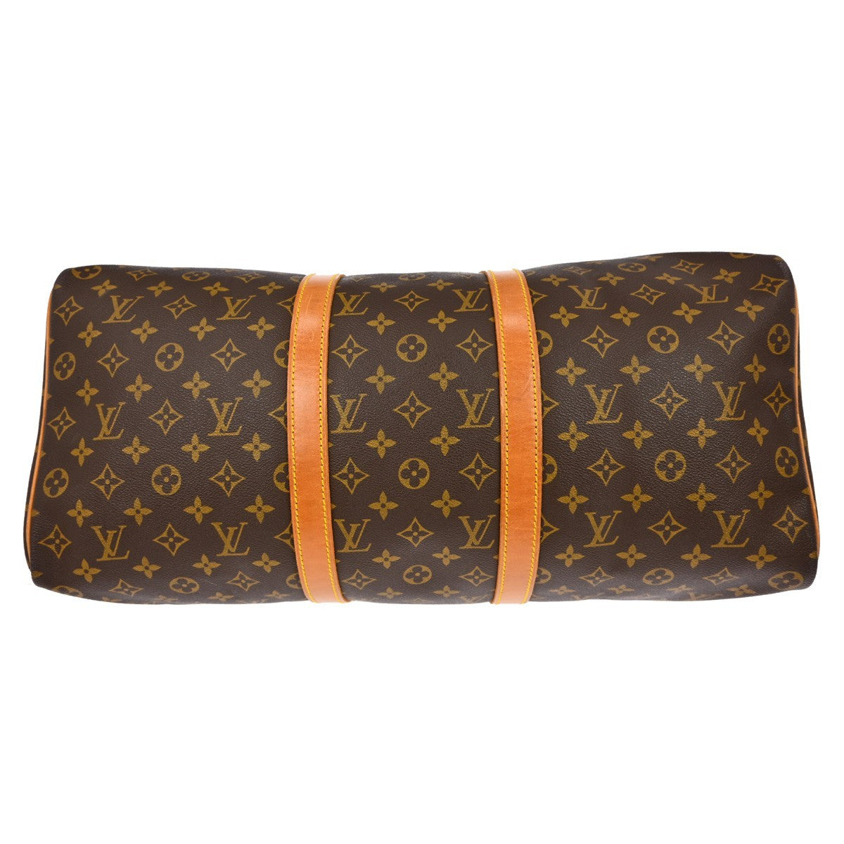 Louis Vuitton Keepall Bag Monogram Canvas Brown Canvas Travel Bag Bag (Pre-Owned)