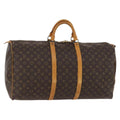Louis Vuitton Keepall Bag Monogram Canvas Brown Canvas Travel Bag Bag (Pre-Owned)