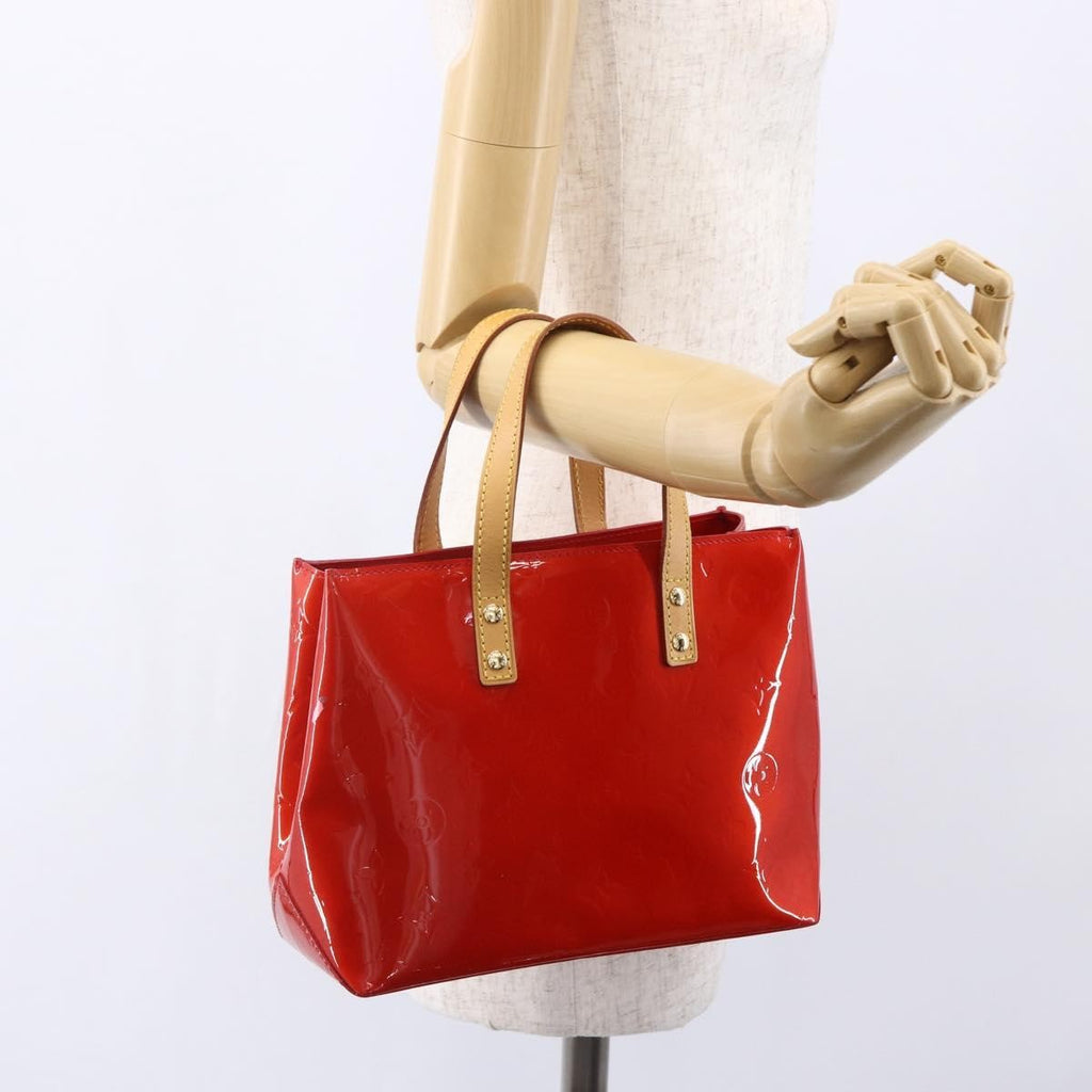 Louis Vuitton Reade Handbag Monogram Vernis Red Patent_Leather Handbag (Pre-Owned)